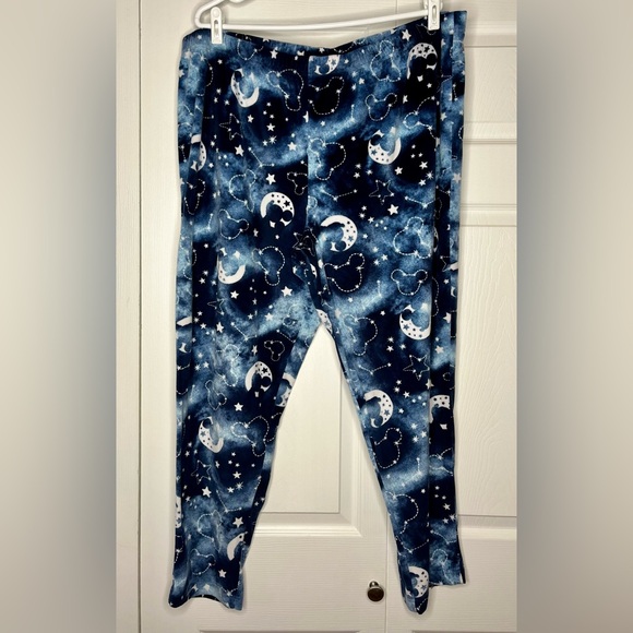 Disney Navy and White Celestial Pajama Pants, Unisex, 2XL - Picture 3 of 9